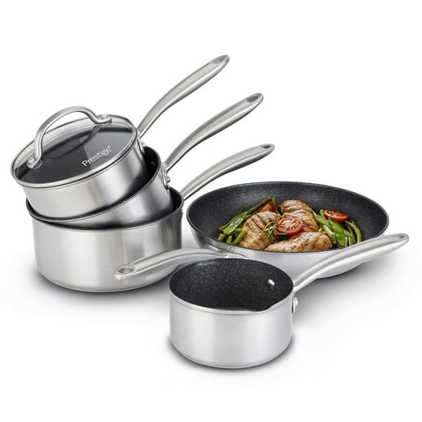 Prestige Scratch Guard Cookware Set in Stainless Steel Accessory - Pack of 5