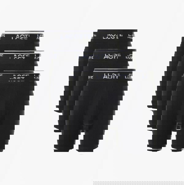 Lacoste 3 Pack Boxer Briefs Mens Boxer Briefs Black