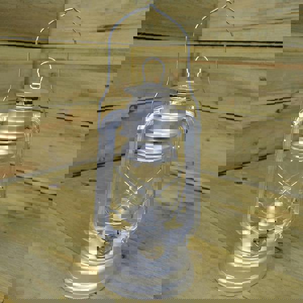 Samuel Alexander 10" Paraffin Hurricane Camping Lantern Light - Silver