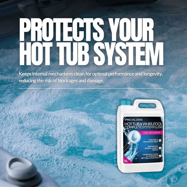 ProKleen 10L of Pro-Kleen Hot Tub & Whirlpool Complete System Flush Cleaner