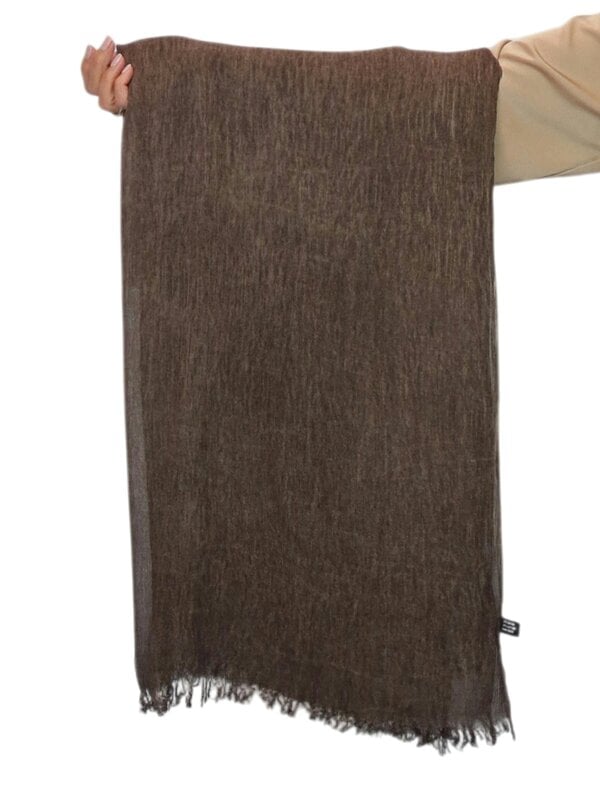 Paulo Due Lightweight Two Tone Crinkle Shawl Scarf