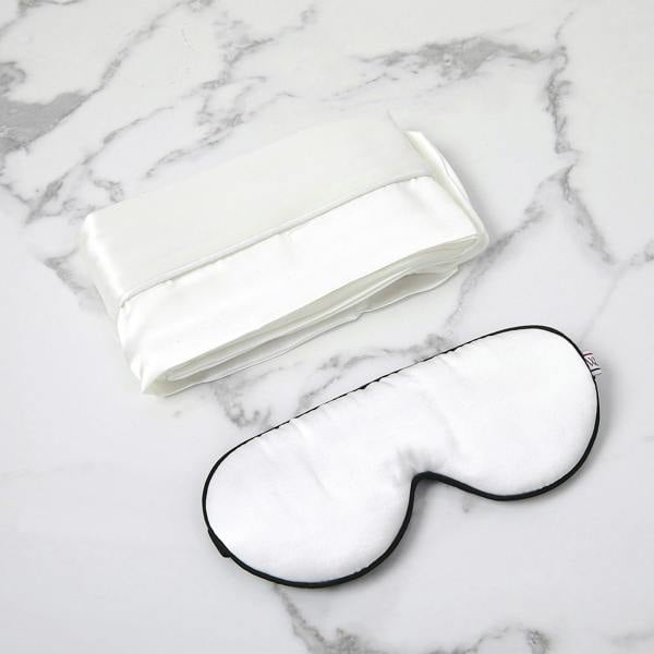 White Lotus Beauty 100% Mulberry Silk Pillowcase and Eye Mask Set Cruelty Free