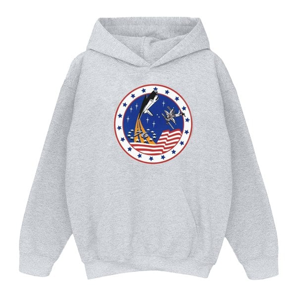 NASA Boys Classic Rocket 76 Hoodie - Sports Grey