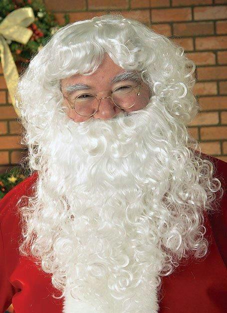 One Size White Curly Deluxe Santa Beard and Wig Set for Fancy Dress, Parties and Seasonal Displays image 6