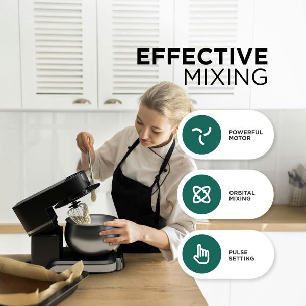 DMD Collective 5L Electric Stand Mixer with Stainless Steel Bowl