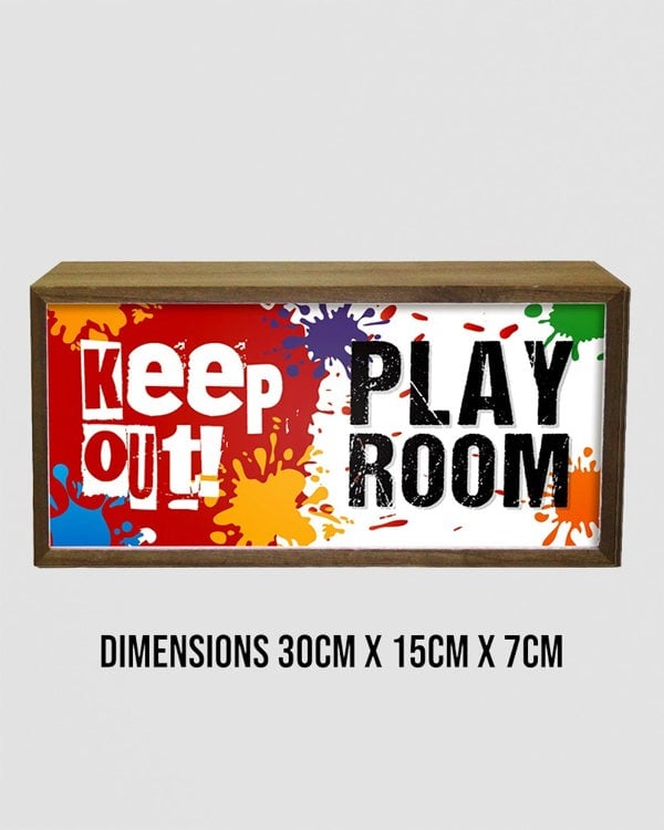 Light Box Kid's Room Keep Out Play Room
