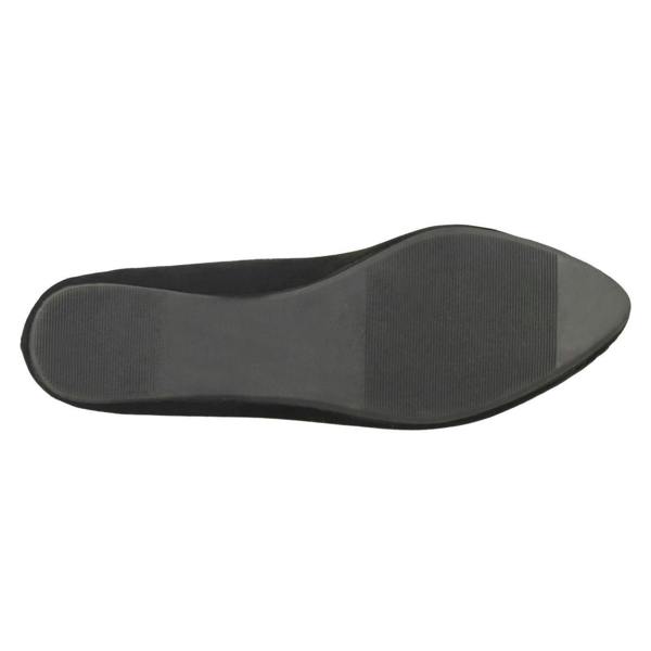 Spot On Ladies Spot On Flat Slipper Cut Ballerinas