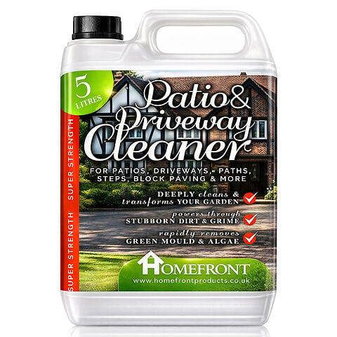 Homefront Patio and Driveway Cleaner - Deeply Cleans to Remove Dirt, Grime and Stains - Easy to Use Fluid (5 Litres)