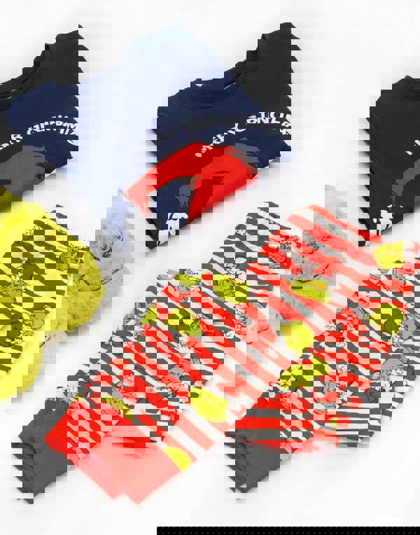 The Grinch Boys Blue Character Long Sleeve Long Leg Pyjama Set