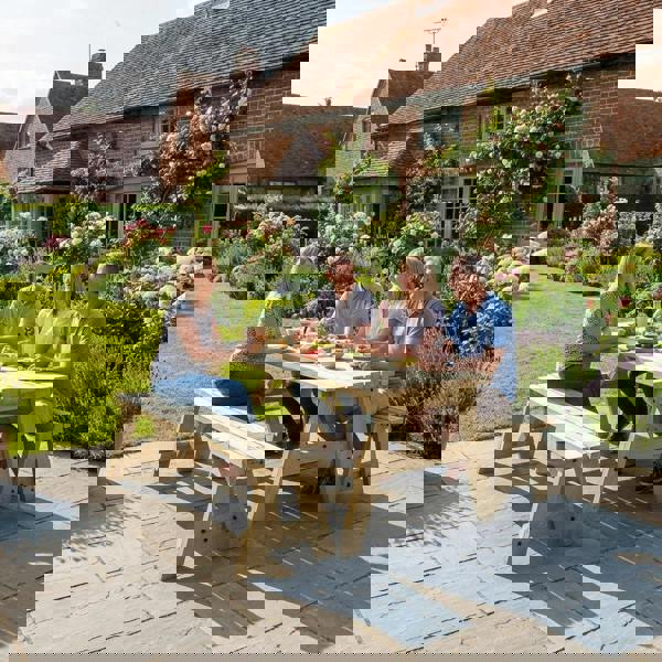 Arbor Garden Solutions Victoria Picnic Table and Benches Set