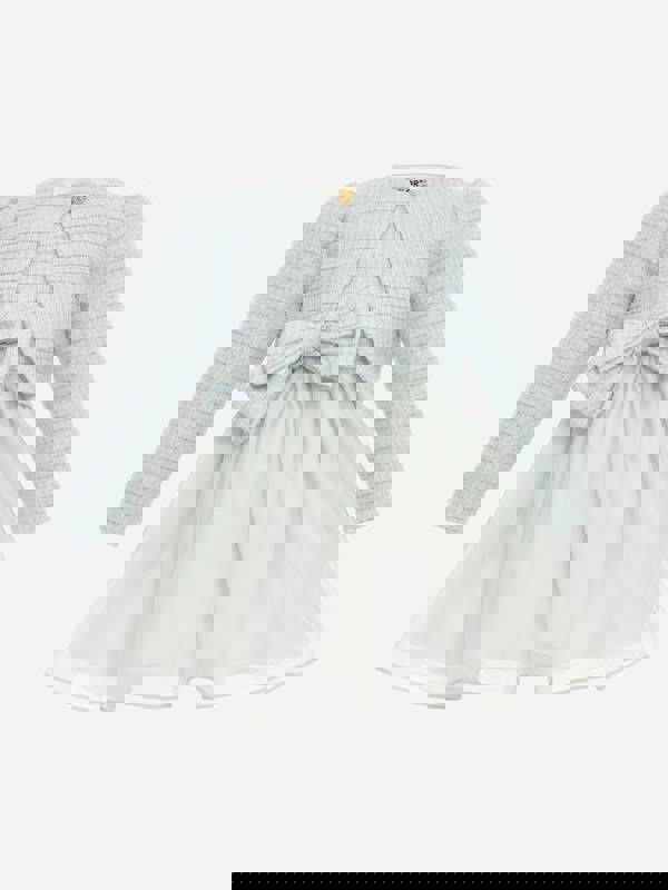 Florel Baby Girls Dress and Jacket Set in Blue