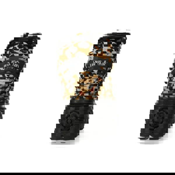 New Rock M-106-C192 Leopard Brown Leather Gothic Ankle Boots