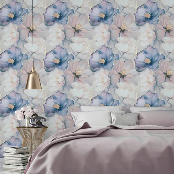 Bliss Floral Pink & Gold Wallpaper image 5