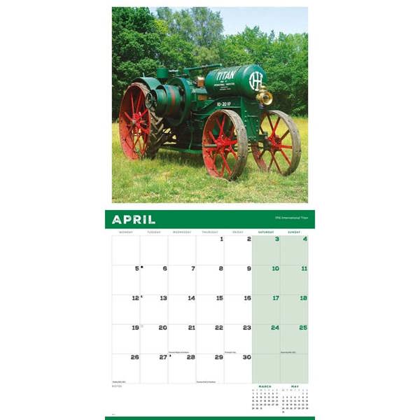 Vintage Tractors Calendar 2027, Wall Calendars, Month To View, Transport, Gift