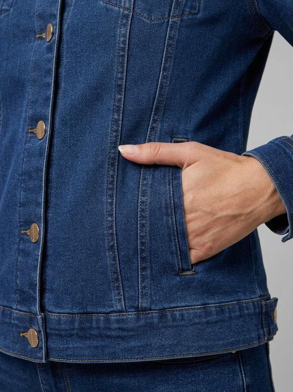 PennyPlain Denim Style Jacket - Blue Wash