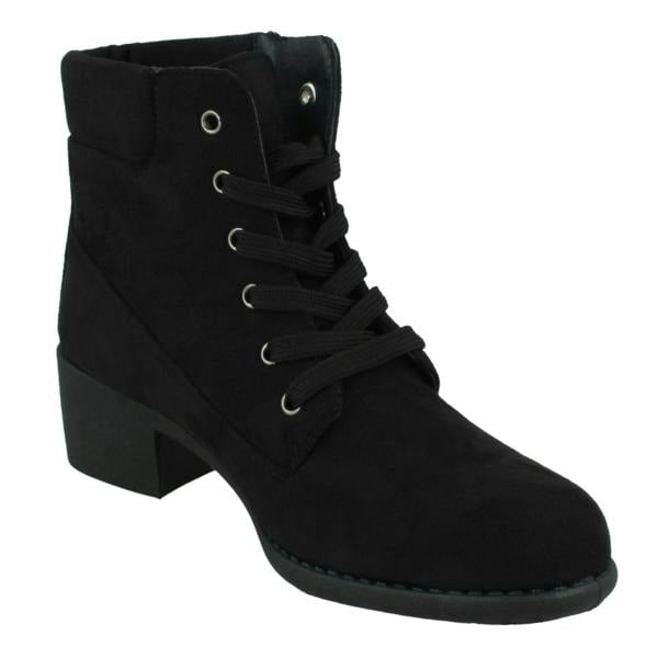 Spot On Ladies Spot On Lace Up Ankle Boot