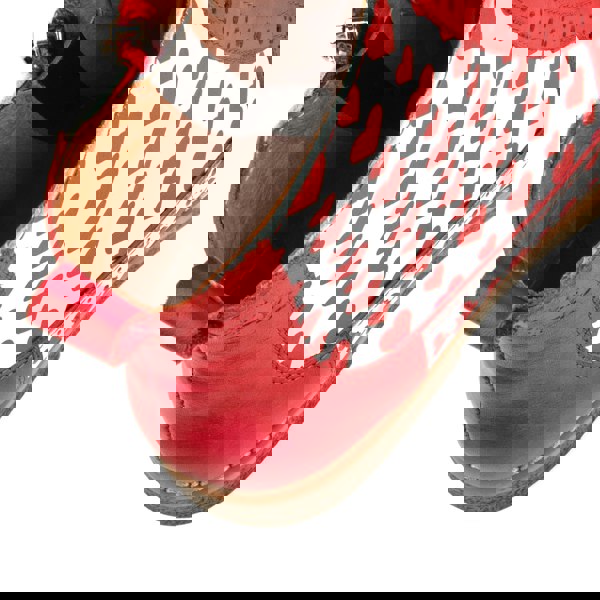 Embassy London Hatter - Love Struck - Women's ankle boot with red hearts print on white leather