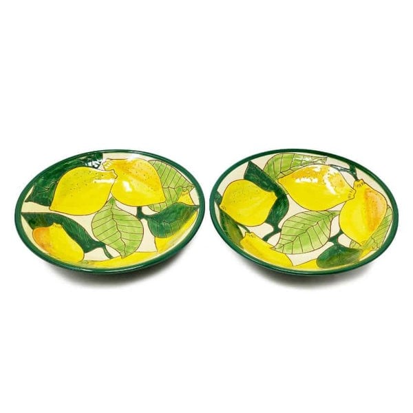 Signature - Lemons - Set Of 2 Pasta Bowls