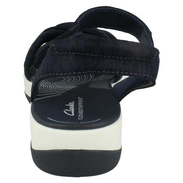 Clarks Ladies Clarks Cloudsteppers Strappy Wedge Sandals Arla Daisy