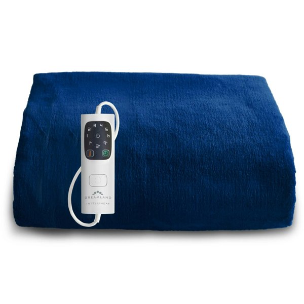 Dreamland Snuggle Up Heated Throw Electric Blanket - Navy Blue - 120cm x 160cm