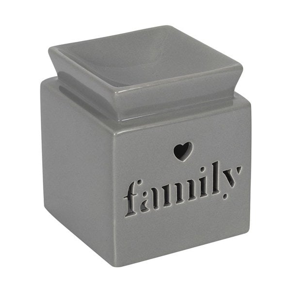 Serano Grey Family Cut Out Oil Burner and Wax Warmer