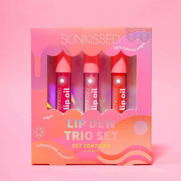 Sunkissed Gift Lip Dew Trio Gift Set 3x4.3ml