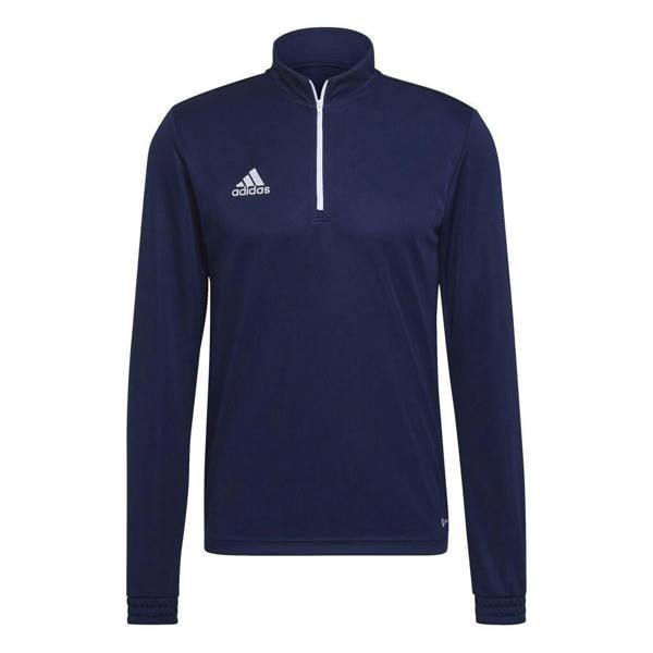 Adidas Mens Entrada 22 Quarter Zip Training Sweatshirt - Navy Blue - 