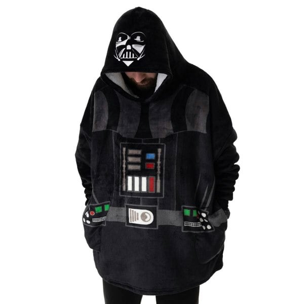 Star Wars Unisex Adult Darth Vader Blanket Hoodie - Black