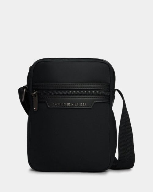 Tommy Hilfiger TH Nylon Mens Mini Reporter Bag - Black