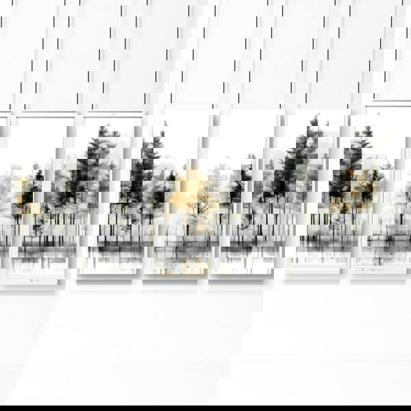 Modern Living Room Wall Art | Set of 3 Asian Inspired Wall art Prints