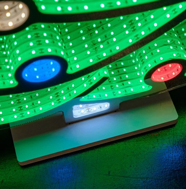 Samuel Alexander 60cm Light up Christmas Tree Infinity Decoration with Multi-Coloured LEDs