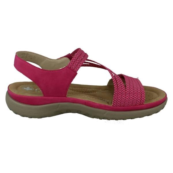 Rieker Ladies Rieker Casual Hook and Loop Strap Sandals 64870