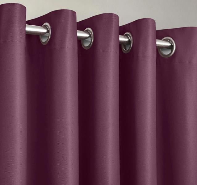 Velosso Stylish Blackout Ring Top Thermal Curtains, Energy Saving, Light Blocking and Soft Texture, Perfect - 163cm x 183cm