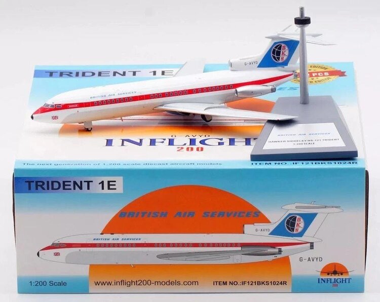 MCSlots BAS Hawker Siddeley HS-121 Trident 1E G-AVYD 1:200 IF121BKS1024R