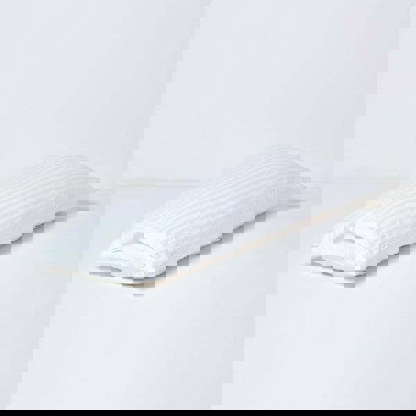 HOMESCAPES Silky 330 TC Egyptian Cotton Satin Stripe Body Pillowcase