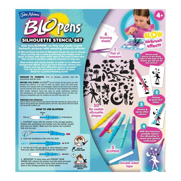 BLOPENS Silhouette Stencil Set – Airbrush Scene Creation Kit