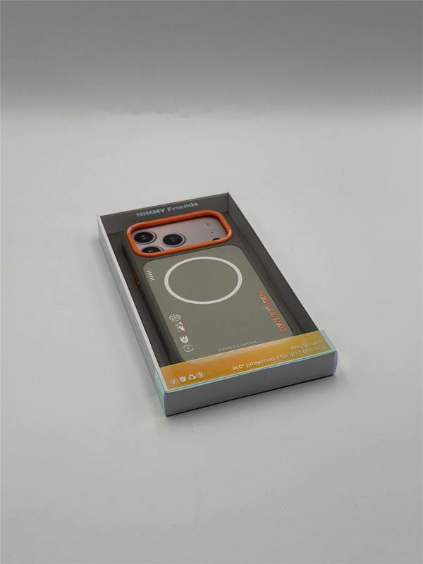 Nimmy Friends Nimmy Cool & Cute 2.0 Case with MagSafe for iPhone 17 Pro Max 6.9" Grey Orange - N-YJKM-CX2.0-IP17-PRO-MAX-05-A