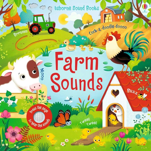 Usborne Sound Books Collection 4 Books Set by Sam Taplin (Garden Sounds, Farm Sounds, Zoo Sounds, Bird Sounds)
