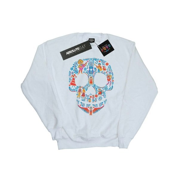 Disney Mens Coco Skull Pattern Sweatshirt - White