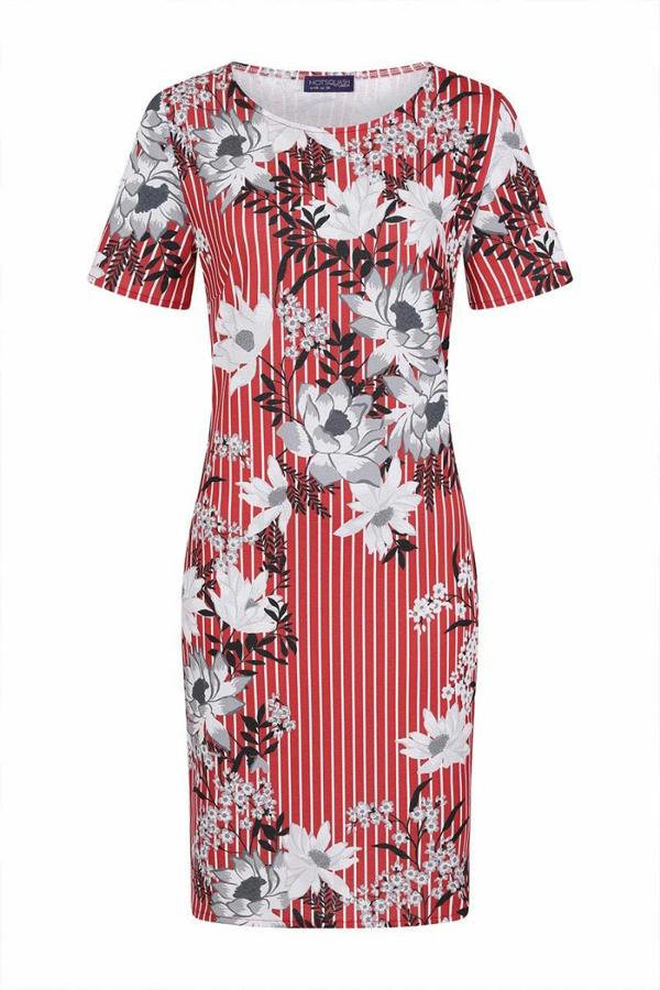HotSquash Riviera Short-Sleeved Print Shift Dress