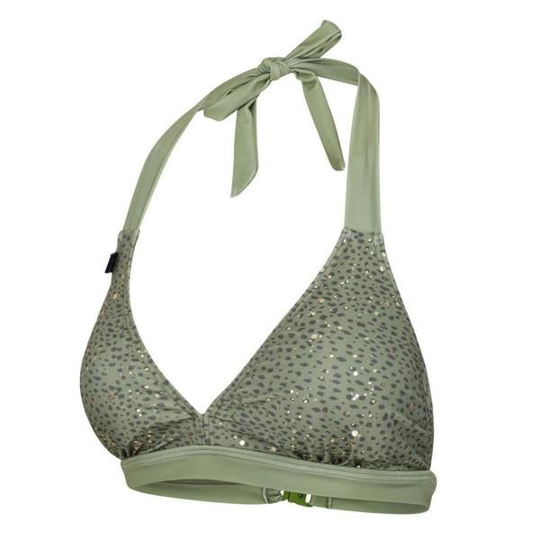 Regatta Womens/Ladies Flavia Leopard Print Bikini Top - Green Fields - 