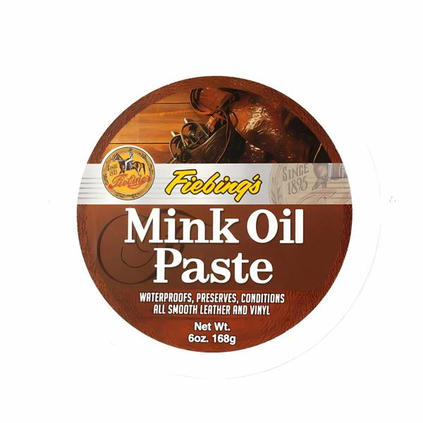 Fiebing's Mink Oil Paste - Heavy Duty Waterproofing for Leather 6oz