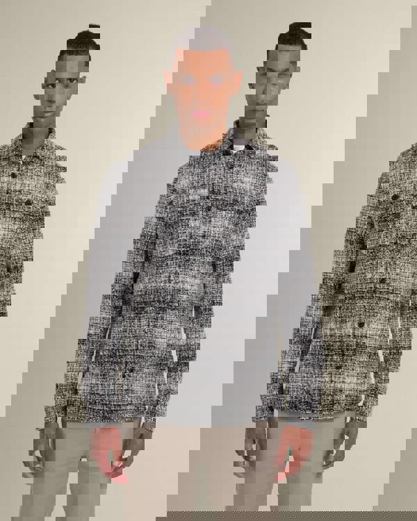 Larsson & Co Dragor - Shadow Check Jersey Casual Overshirt