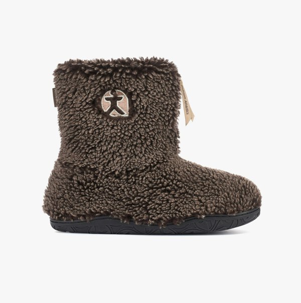 Bedroom Athletics GOSLING Mens Boot Slippers Washed Dark Chocolate