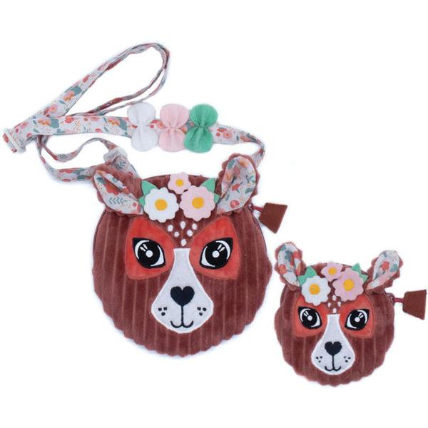 Les Deglingos Melimelos the Deer Hand Bag - Red