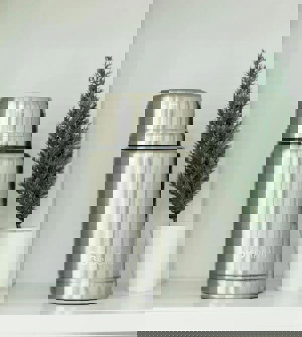 Gr8 Home Stainless Steel Food Flask 500ml Vacuum Insulated Thermal Jar With Spoon Silver