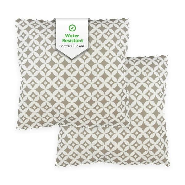 Gardenwize Pair of Outdoor Scatter Cushions – Diamond Design