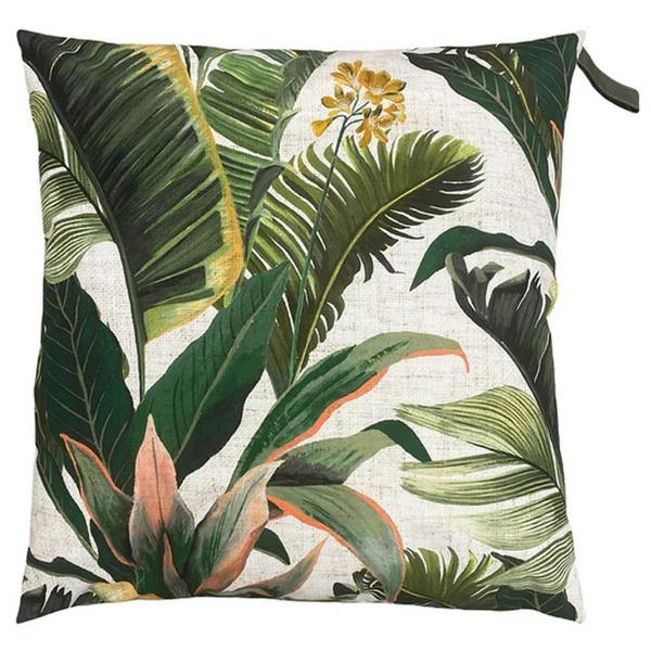 Furn Hawaii Square Outdoor Cushion Cover - Leaf Green/Beige - 