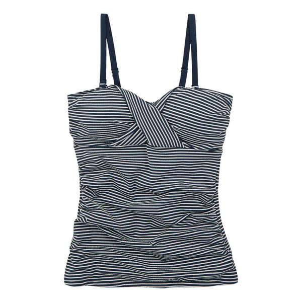 Regatta Womens/Ladies Aceana III Seeksucker Tankini Top - Navy/White