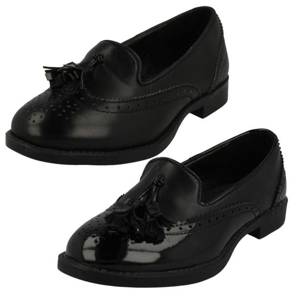 Spot On Girls Spot On Brogue Detail School Shoes